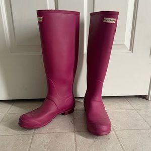 HUNTER BOOTS MAGENTA